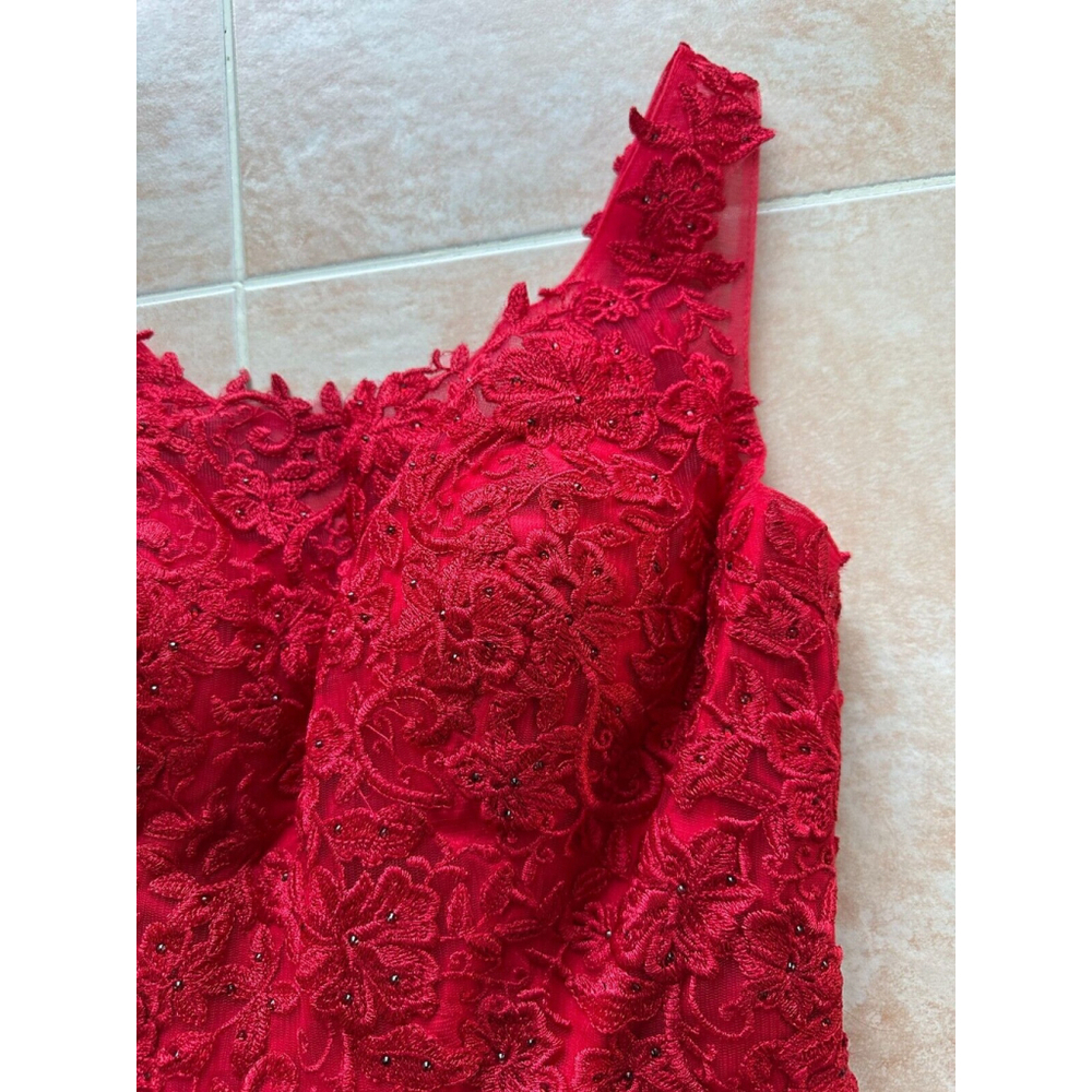 Worn Twice! Dancing Queen Dama Dress Red youth size L - Picture 8 of 15